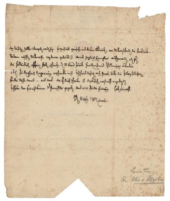 Lot #346 Johann Kaspar Lavater Autograph Letter Signed (1787) - Image 1