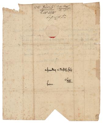 Lot #346 Johann Kaspar Lavater Autograph Letter Signed (1787) - Image 2