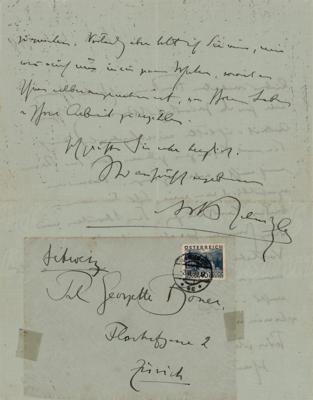 Lot #358 Arthur Schnitzler Autograph Letter Signed - Image 2