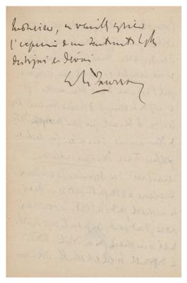 Lot #164 Charles Maurras Autograph Letter Signed - Image 3
