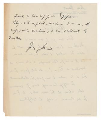 Lot #343 Jean Genet Autograph Letter Signed - Image 2