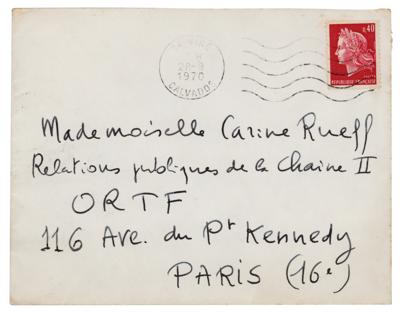 Lot #356 Alain Robbe-Grillet Autograph Letter Signed - Image 2