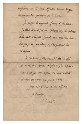 Lot #111 Charles Nicolle Autograph Letter Signed - Image 4