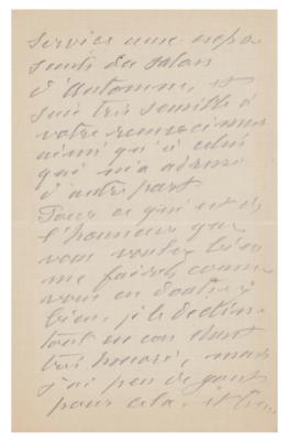 Lot #271 Claude Monet Autograph Letter Signed - Image 2