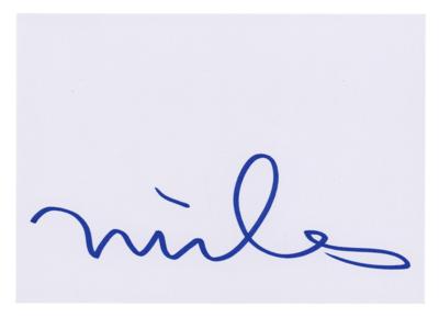 Lot #403 Miles Davis Signature