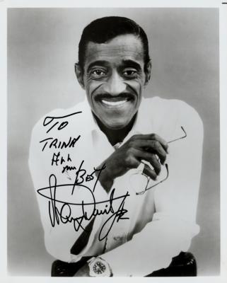 Lot #516 Sammy Davis, Jr. Signed Photograph