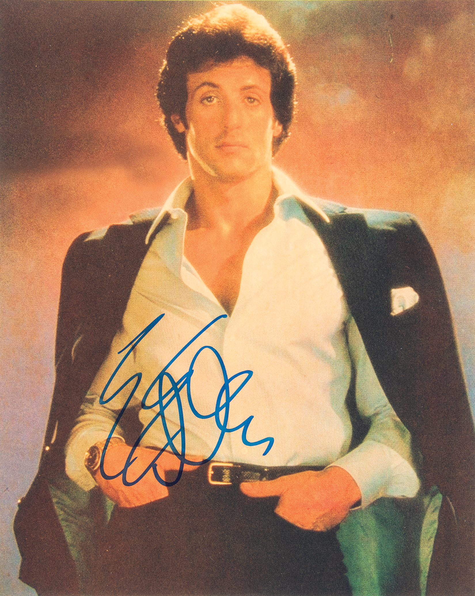 Lot #613 Sylvester Stallone Signed Photograph - Image 1