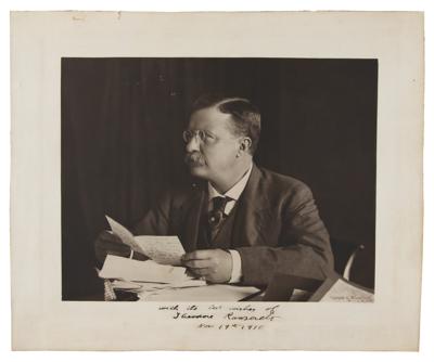 Lot #16 Theodore Roosevelt Oversized Signed Photograph