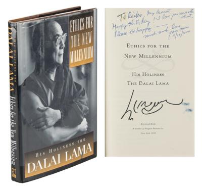 Lot #136 Dalai Lama Signed Book