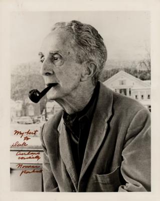Lot #298 Norman Rockwell Signed Photograph