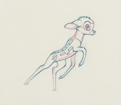 Lot #846 Bambi production drawing from Bambi