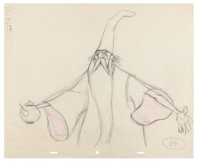 Lot #861 Merlin production drawing from The Sword in the Stone - Image 1