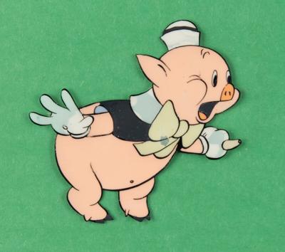 Lot #818 Fifer Pig production cel from Three Little Wolves - Image 1