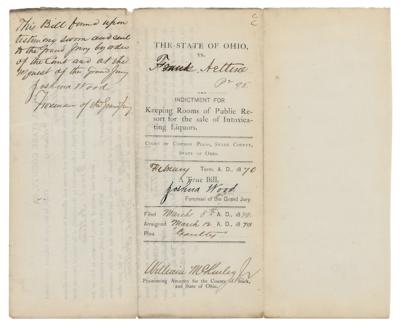 Lot #56 William McKinley Document Signed - Image 1