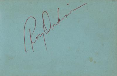 Lot #435 Roy Orbison Signature