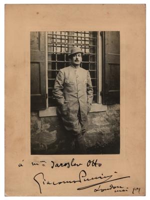 Lot #367 Giacomo Puccini Signed Photograph