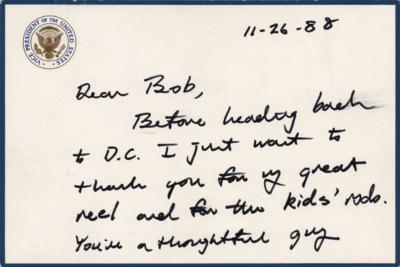 Lot #30 George Bush Autograph Letter Signed as Vice President