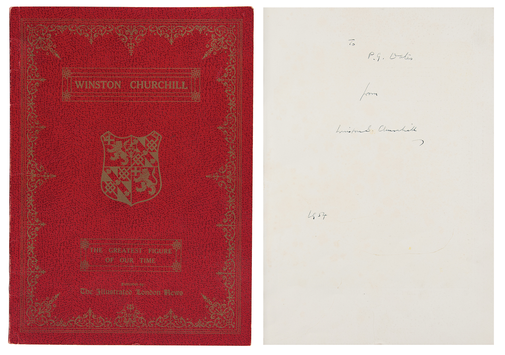 Lot #78 Winston Churchill Signed Book