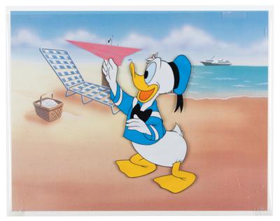 Lot #746 Donald Duck production cel from a Disneyland television show - Image 1