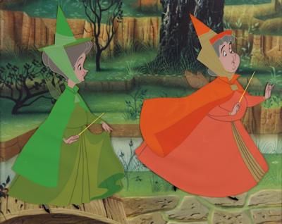 Lot #748 Fauna and Flora production cel from Sleeping Beauty - Image 2