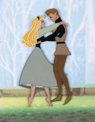 Lot #749 Briar Rose and Prince Phillip production cel from Sleeping Beauty