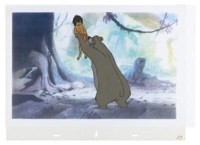 Lot #756 Mowgli and Baloo production cel from The Jungle Book - Image 2