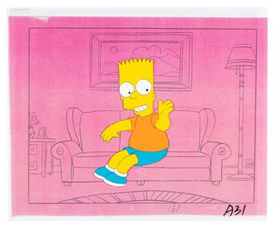 Lot #915 Bart Simpson production cel from The Simpsons