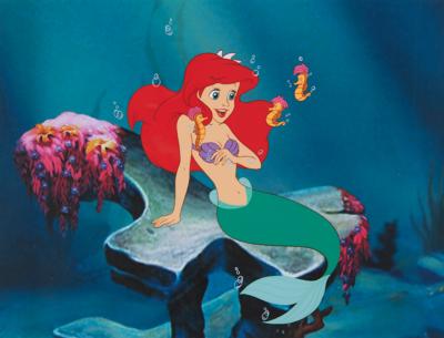 Lot #774 Ariel and Sea Horses limited edition cel for The Little Mermaid - Image 1