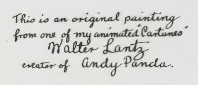 Lot #796 Walter Lantz signed Andy Panda production cel - Image 3