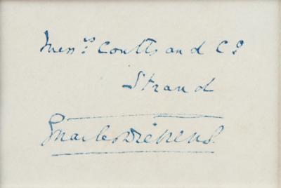 Lot #308 Charles Dickens Signature - Image 2
