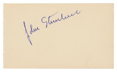 Lot #359 John Steinbeck Signature - Image 1