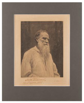 Lot #332 Leo Tolstoy Signed Print - Image 2