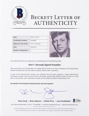 Lot #26 John F. Kennedy Signed Photograph - Image 3