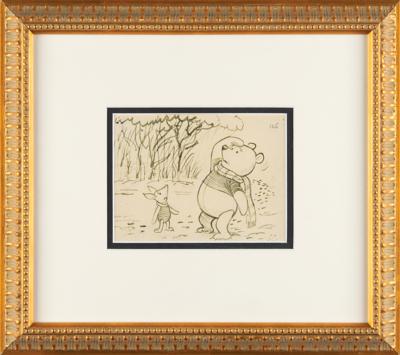 Lot #760 Winnie the Pooh and Piglet double-sided storyboard drawing from Winnie the Pooh and Tigger Too - Image 3