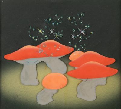 Lot #716 Mushrooms production cel from Fantasia - Image 1