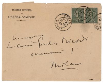Lot #368 Giacomo Puccini Autograph Letter Signed on Tosca's Paris Premiere - Image 2