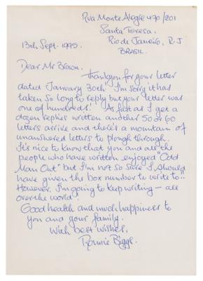 Lot #126 Ronnie Biggs Autograph Letter Signed