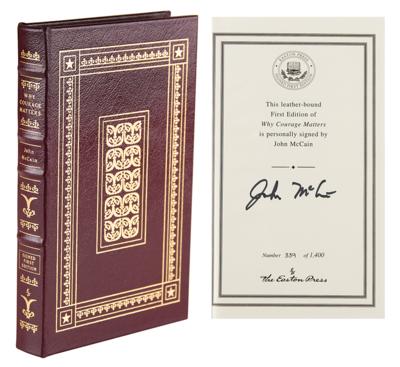 Lot #165 John McCain Signed Book