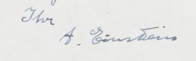 Lot #106 Albert Einstein Autograph Letter Signed - Image 2