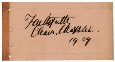 Lot #504 Charlie Chaplin Signature