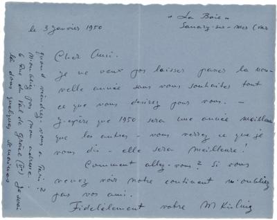 Lot #294 Moise Kisling Autograph Letter Signed - Image 1