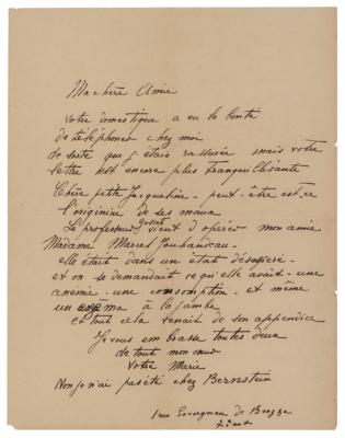 Lot #296 Marie Laurencin Autograph Letter Signed - Image 1