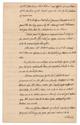 Lot #193 Thomas Gage Autograph Letter Signed on Native-Settler Relations - Image 2
