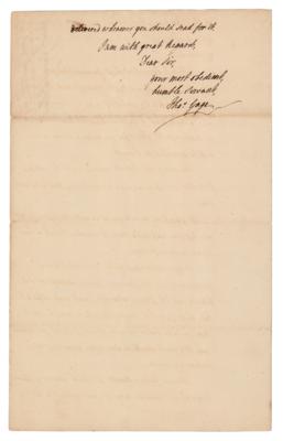 Lot #193 Thomas Gage Autograph Letter Signed on Native-Settler Relations - Image 3