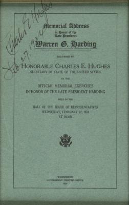 Lot #19 Warren G. Harding (2) Presidential Paychecks on Harding/Hughes Autograph Display - Image 6