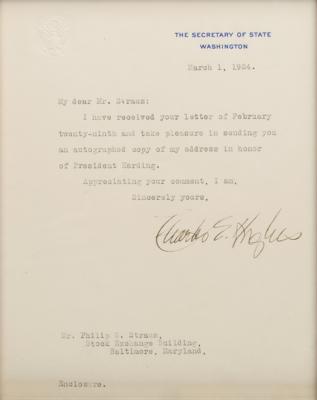 Lot #19 Warren G. Harding (2) Presidential Paychecks on Harding/Hughes Autograph Display - Image 7
