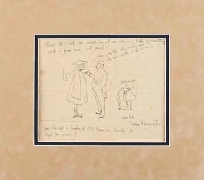 Lot #275 Frederic Remington Autograph Letter Signed with Sketch - Image 4