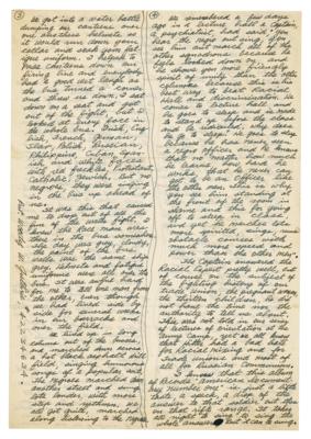 Lot #375 Woody Guthrie Autograph Manuscript Signed - Image 2