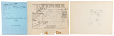 Lot #678 Minnie Mouse and Peg Leg Pete production drawings from The Klondike Kid - Image 2