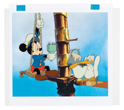 Lot #717 Mickey Mouse and Pelican production cels from Tugboat Mickey - Image 2